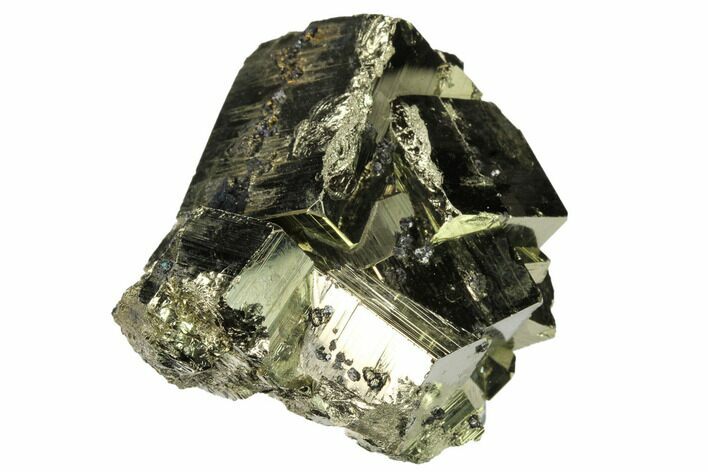 Cubic Pyrite Crystal Cluster with Sphalerite - Peru #167716